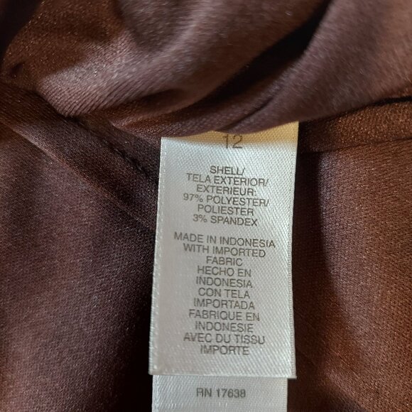 Emma James blouse Womens 12 Faux wrap lined sheer overlay classy career office - Picture 12 of 12